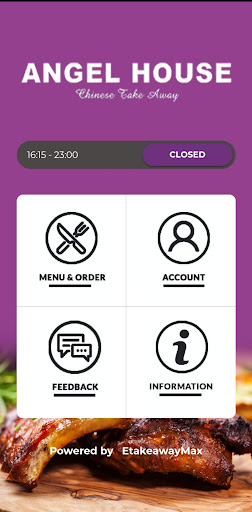 Android application Angel House Takeaway screenshort