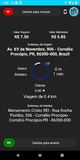 Android application Altas Horas Driver - Motorista screenshort