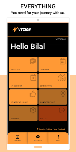 Android application Vyzion screenshort
