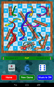 Snakes and Ladders Game (Ludo)