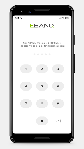 EBANQ Screen 2