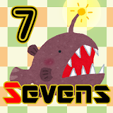 Deep sea fish Sevens(card game icon