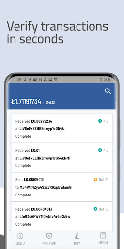 Litewallet: Buy Litecoin Screen 2