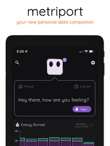 Screenshot of Metriport - Tracker & Lifelog
