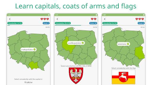 Voivodeships: Poland Map Quiz Screen 2