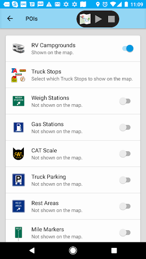 Screenshot of SmartRVRoute 2 RV Navigation