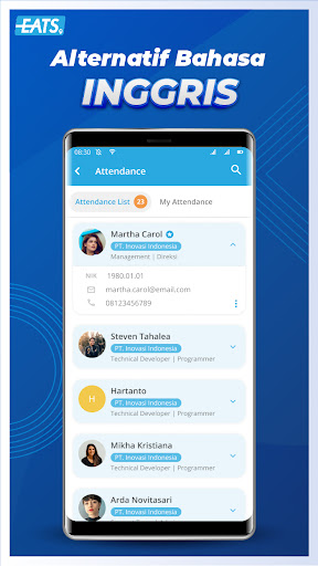 EATS Mandiri Facility Services Screen 2