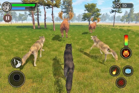 Wolf Simulator: Wild Animal Attack Game Screenshot