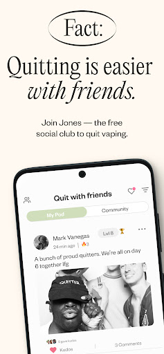 Android application Quit With Jones screenshort