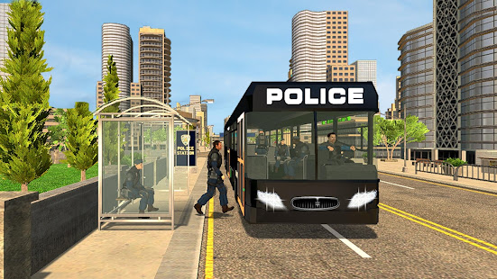 Police Bus Game: US Cops Coach 1.11 APK screenshots 11