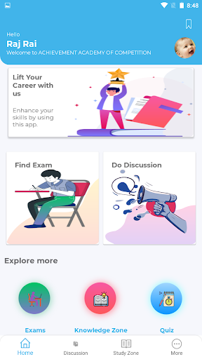 Android application ACHIEVEMENT ACADEMY OF COMPETI screenshort