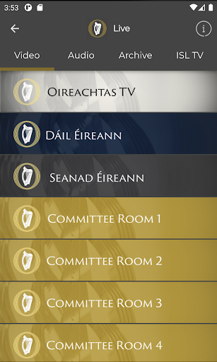Houses of the Oireachtas Screen 2