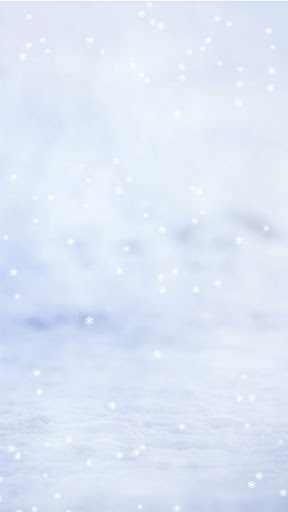Android application white snow wallpaper screenshort