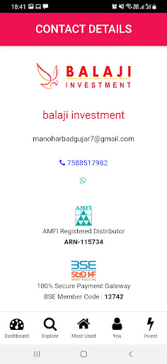 BALAJI INVESTMENT Screen 2