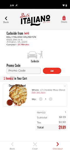 Screenshot of Deli Italiano