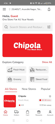 Android application Chipola - The Mega Store screenshort