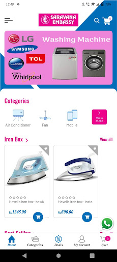 Android application Saravana Embassy screenshort