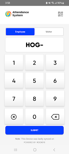 RockEye Attendance Screen 2