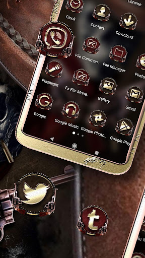 Cowboy Skull Launcher Theme Screen 2