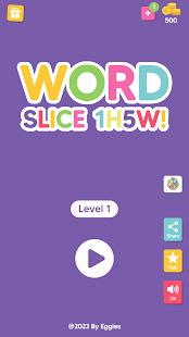 Word Slice: 1 Hint 5 Words! Screenshot