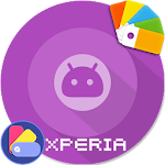 XPERIA ON™ | O Purple Theme ?Design For SONY Apk