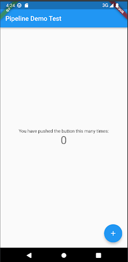 Android application Pipeline Demo screenshort