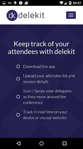 Android application Delekit screenshort