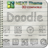 Next Launcher Theme Doodle 3D icon