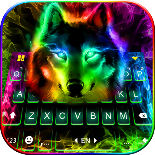 Colorful Wolf Keyboard Theme 7.2.0_0310 Icon