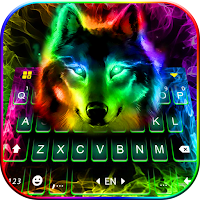Тема для клавиатуры Colorful Wolf