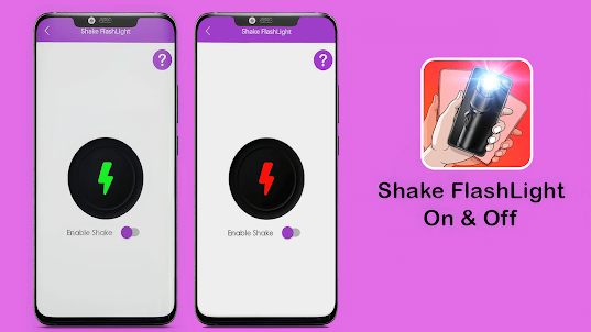 Shake Flashlight & Camera App