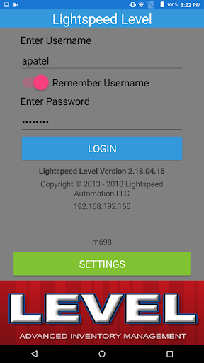 Android application LightSpeed Level screenshort