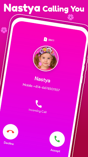 Nastya fake call & chat prank Screen 3