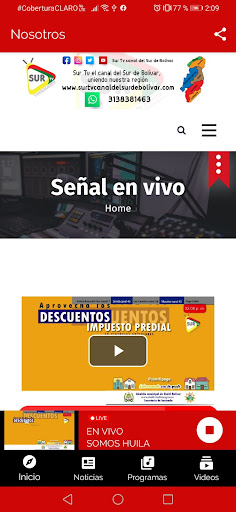 Sur Tv Sur de Bolívar Screen 3