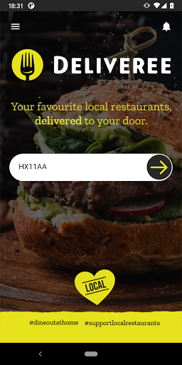 Android application Deliveree screenshort