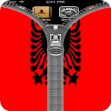Albania Flag Zipper Screenlock icon