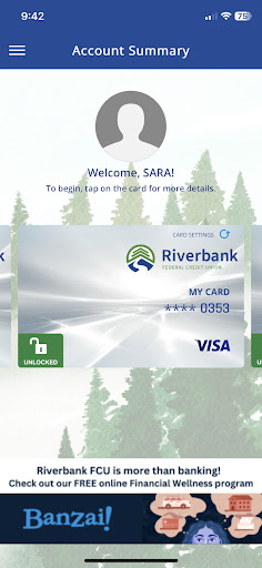 RFCU Cards Screen 3