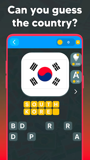 Guess the Flag - World Trivia Screen 3
