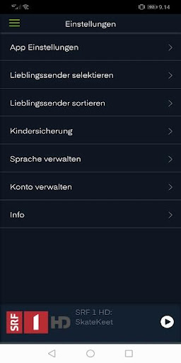 Android application Green TV screenshort