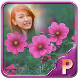 Pink Flowers Photo Frames icon