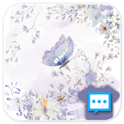 Floral watercolor skin for Next SMS