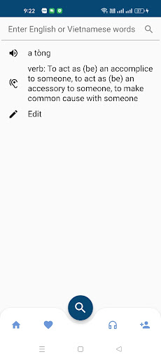 Vietnamese-English Pronun Dict Screen 2