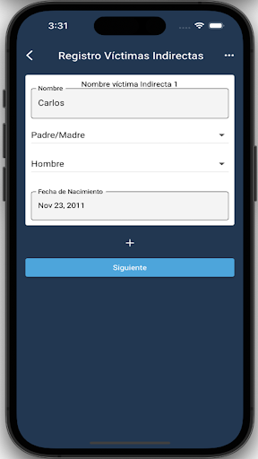 Calculadora Perjuicios Screen 2