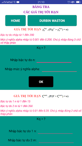 Tra Giá trị tới hạn Screen 3