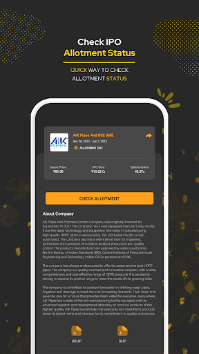 IPO Check Kar - GMP Sub & News Screenshot