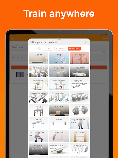 Screenshot of Calistree: home & gym workouts