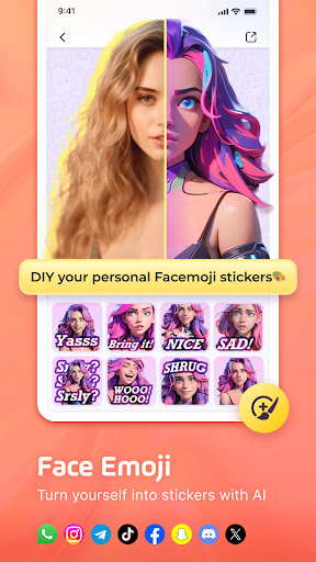 Facemoji AI Emoji Keyboard - Personalization - apps