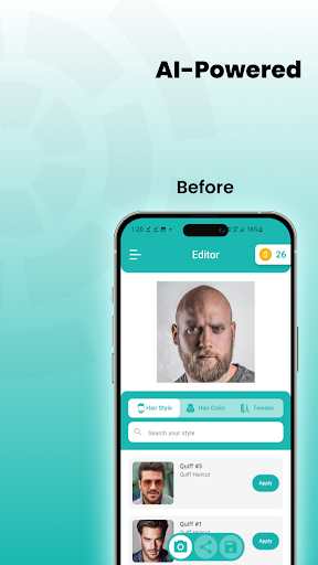 MyHair360 Mens Hair Editor Screen 2