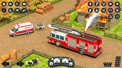 シティレスキュー消防車ゲームのおすすめ画像2