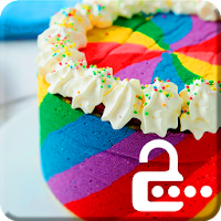Rainbow Unicorn Cake Sweet Color Screen Lock